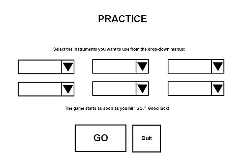 Instructions Screen (Practice Mode)