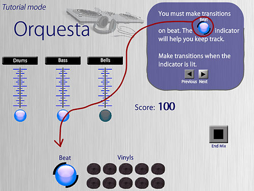Tutorial mode: Complete Tutorial mode to get a better understanding of the gameplay and all the cool features of Orquesta