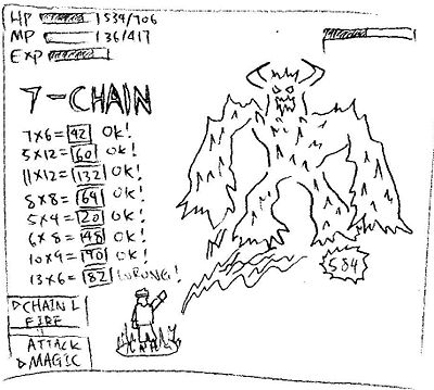 Use magic by solving problems! Chain problems together to perform a super-strong magic attack against bosses!